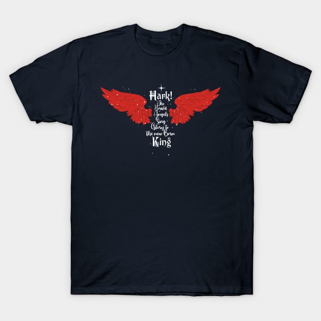 Angel Xmas Carols T-Shirt by emma17